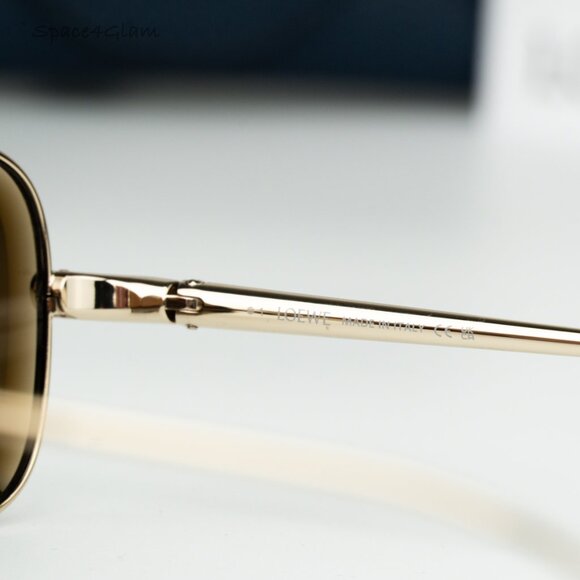Loewe Women Sunglasses Yellow Gold Mirror Square LW40159U 32G NEW AUTHENTIC - Picture 7 of 8